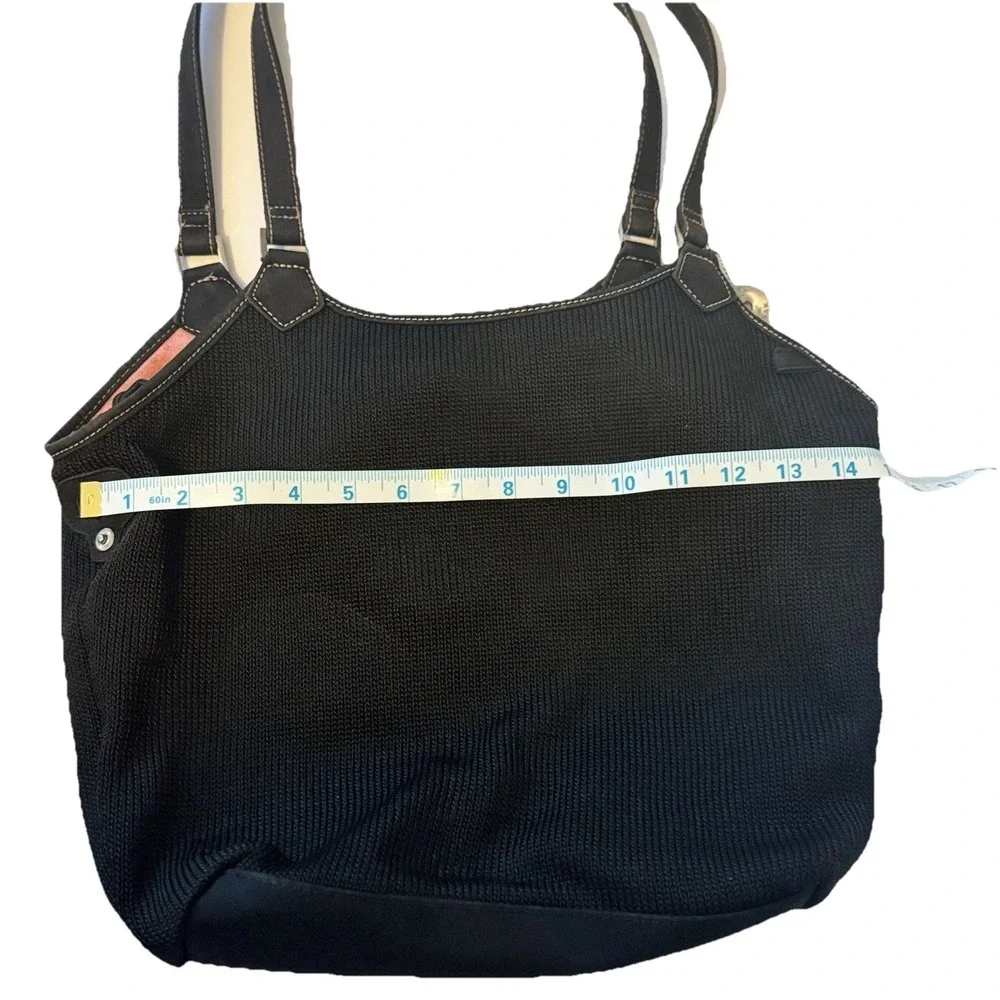 The Sak Crochet Black‎ Hobo Shoulder Bag Everyday Work Casual Wear